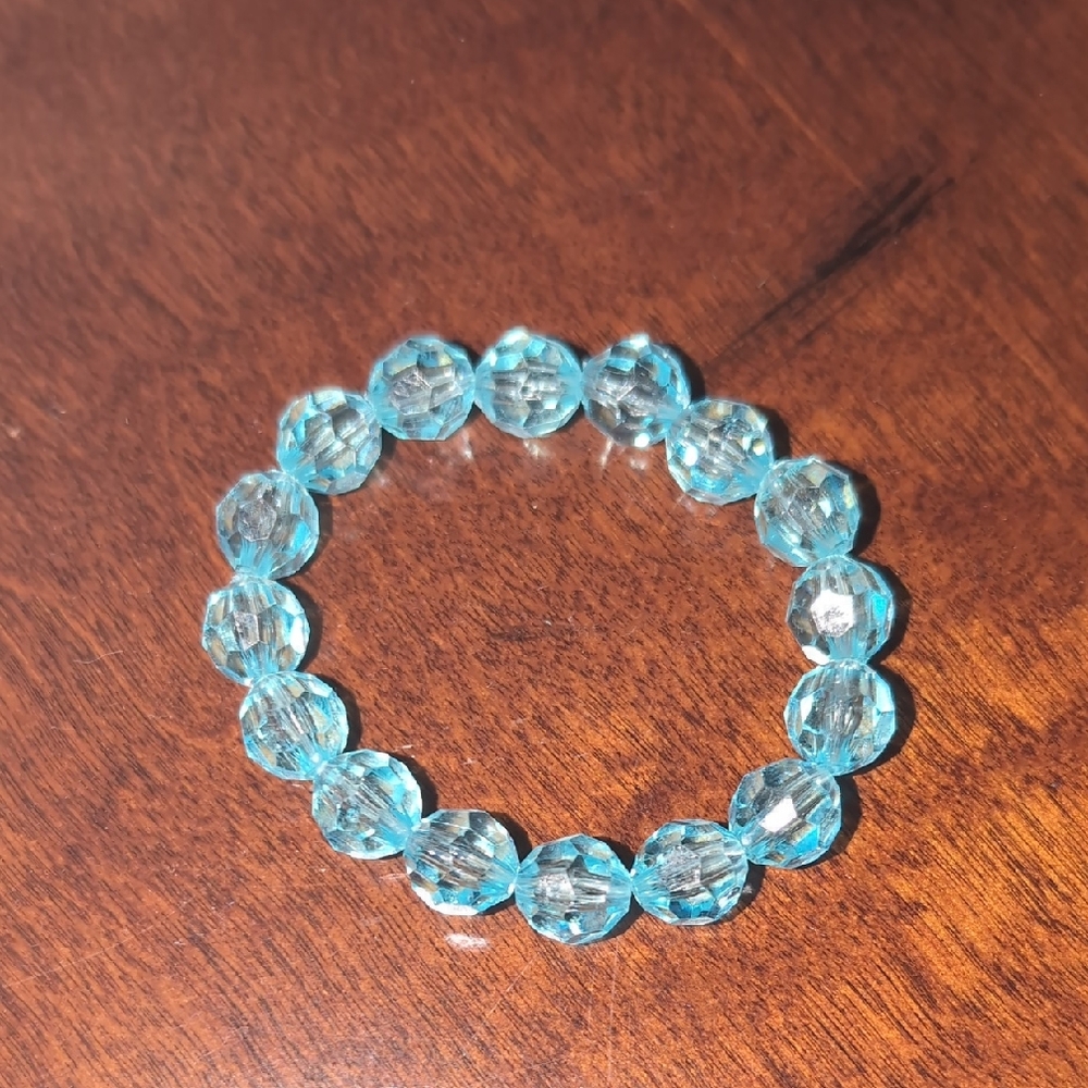 Kids Elegant Blue Beaded Bracelet